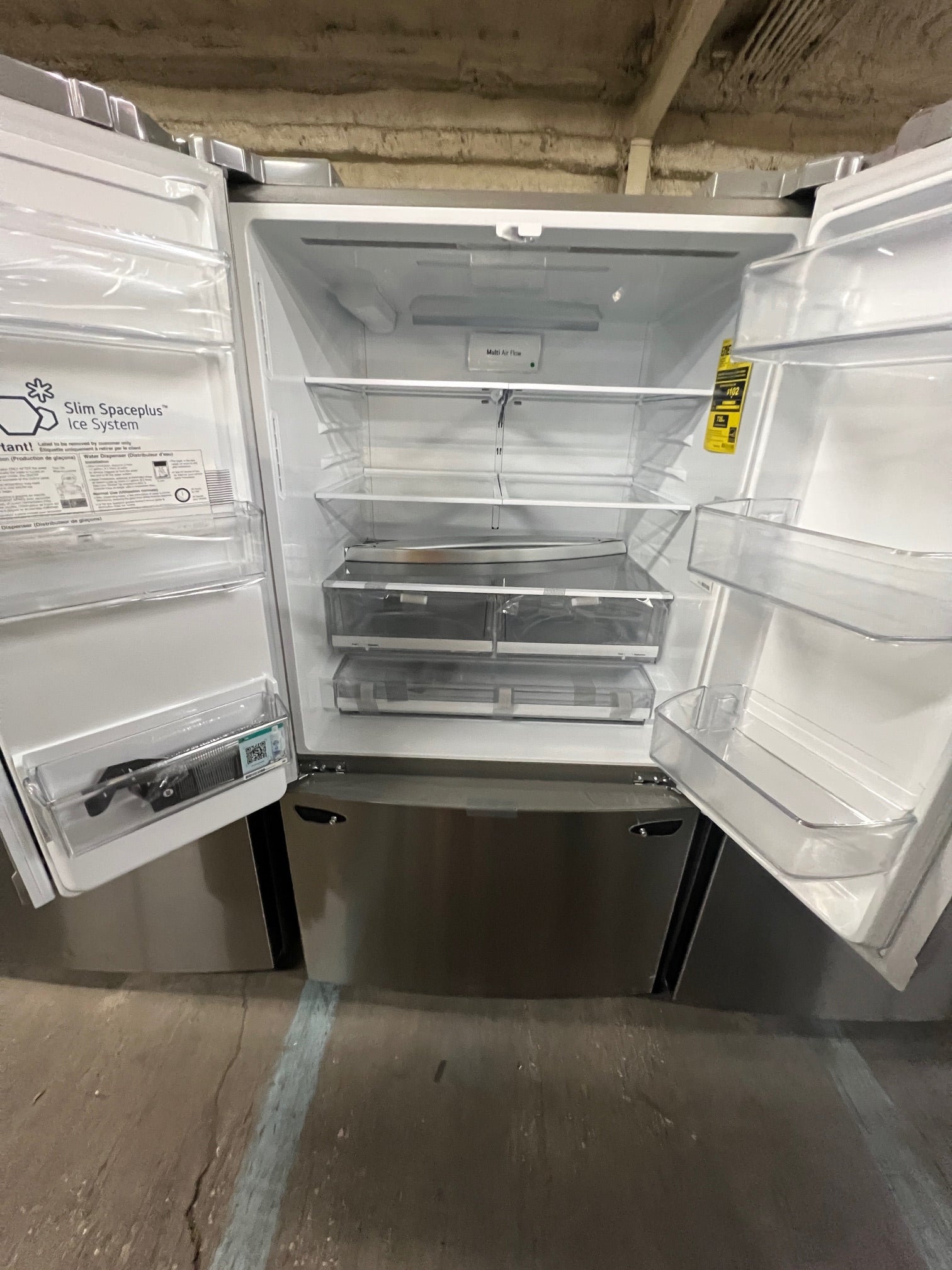 LG 27.7 Cu. Ft. French Door Smart Refrigerator with External Ice and Water Stainless Steel